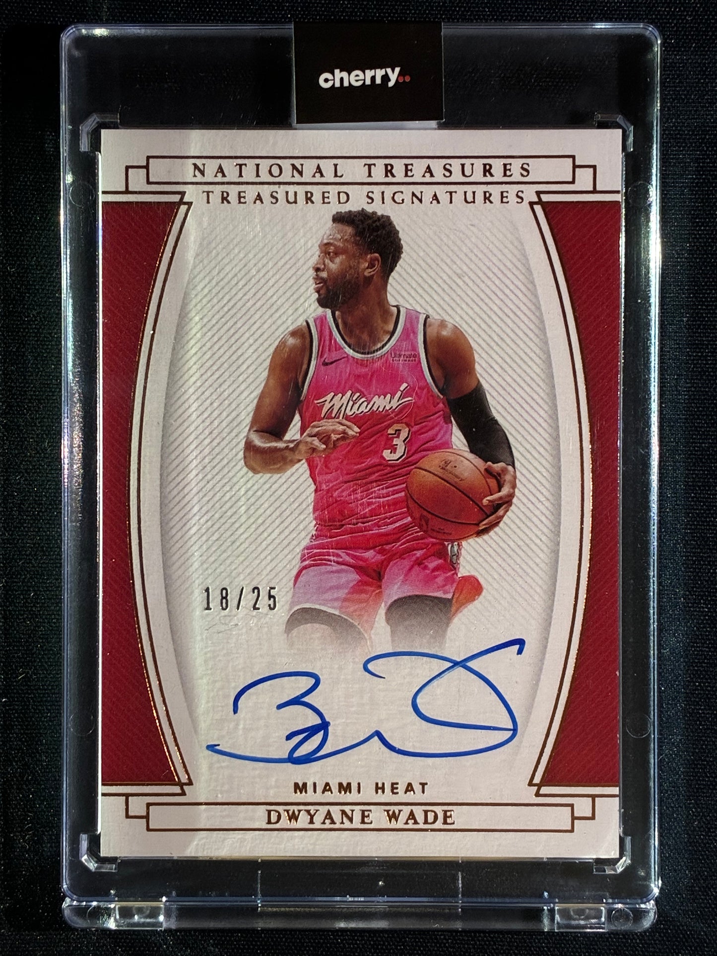 2020-21 National Treasures DWYANE WADE Treasured Signatures Auto Bronze 18/25 #DWW