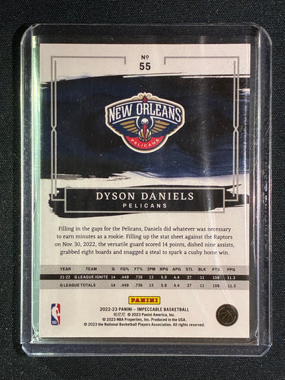 2022-23 Impeccable DYSON DANIELS Rookie Base Bronze 51/99