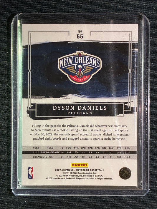 2022-23 Impeccable DYSON DANIELS Rookie Base Bronze 51/99