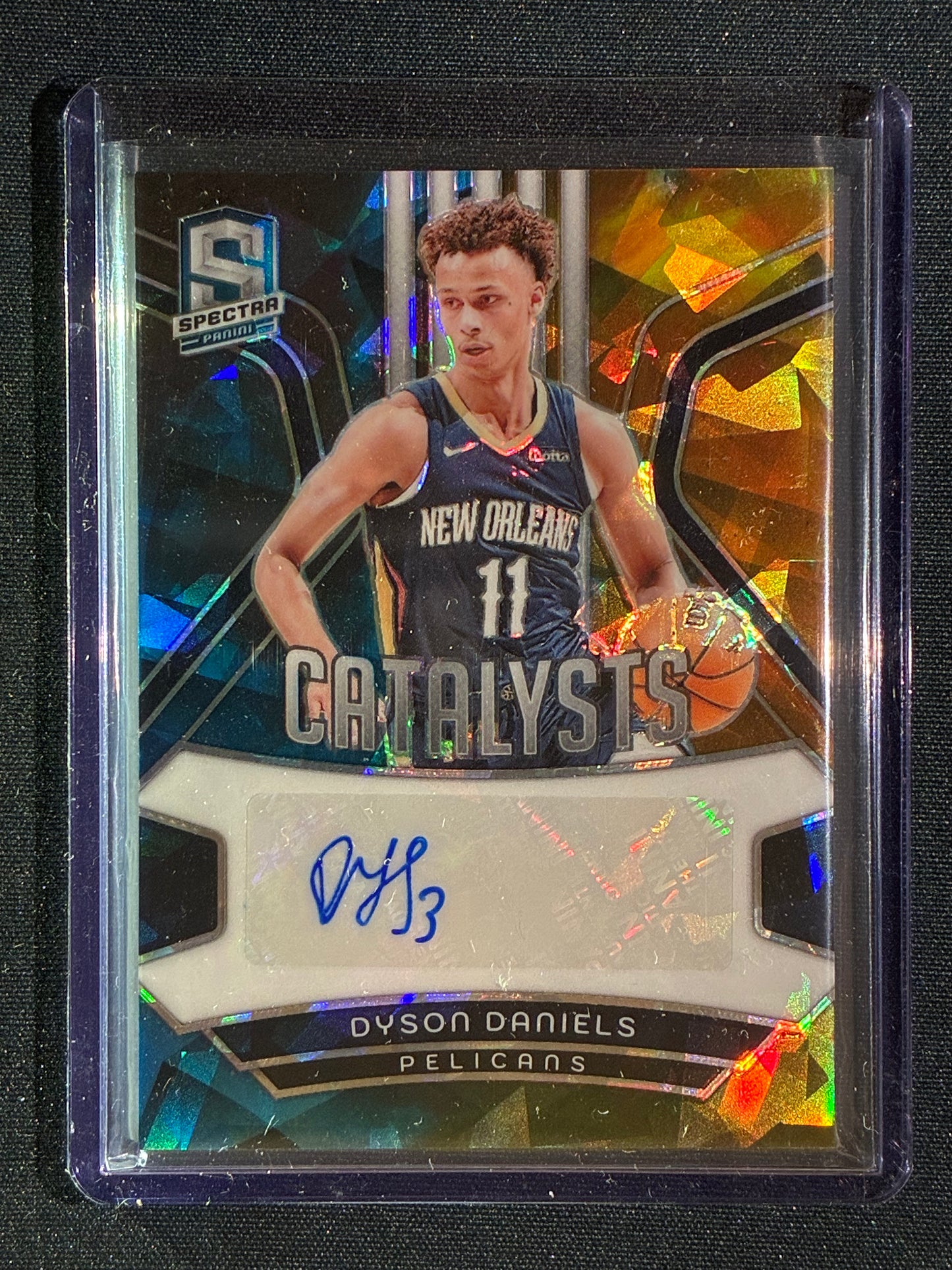 2023-24 Spectra DYSON DANIELS Catalysts Signature Auto Astral Cracked Ice 1/49