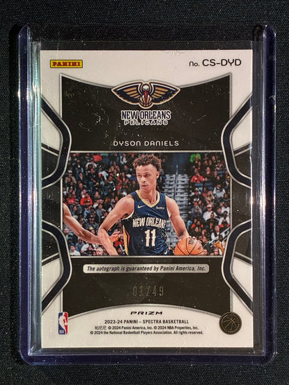2023-24 Spectra DYSON DANIELS Catalysts Signature Auto Astral Cracked Ice 1/49