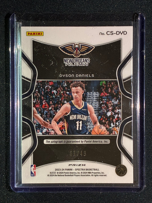 2023-24 Spectra DYSON DANIELS Catalysts Signature Auto Astral Cracked Ice 1/49