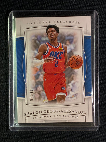 2019-20 National Treasures SHAI GILGEOUS-ALEXANDER Base Silver 48/99 #32