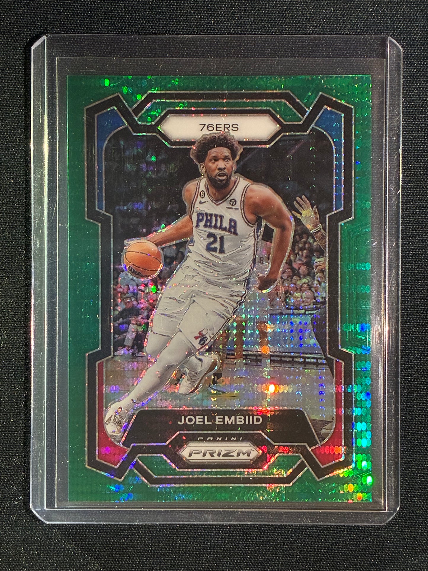 2023-24 Prizm JOEL EMBIID Green Pulsar 22/25 #73