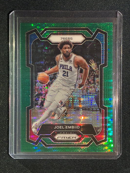 2023-24 Prizm JOEL EMBIID Green Pulsar 22/25 #73