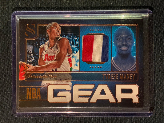2024-25 Silhouette TYRESE MAXEY NBA Gear Patch Relic 42/99 Game Worn