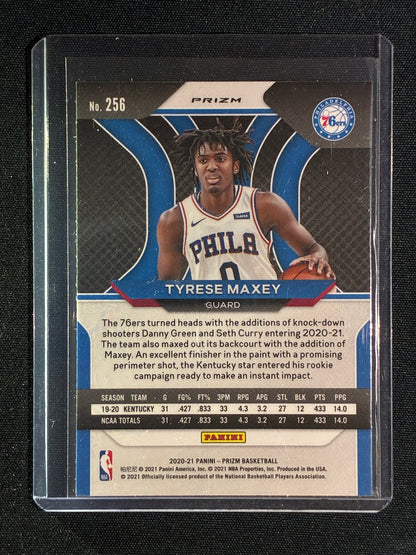 2020-21 Prizm TYRESE MAXEY Rookie Ruby Red Wave #256
