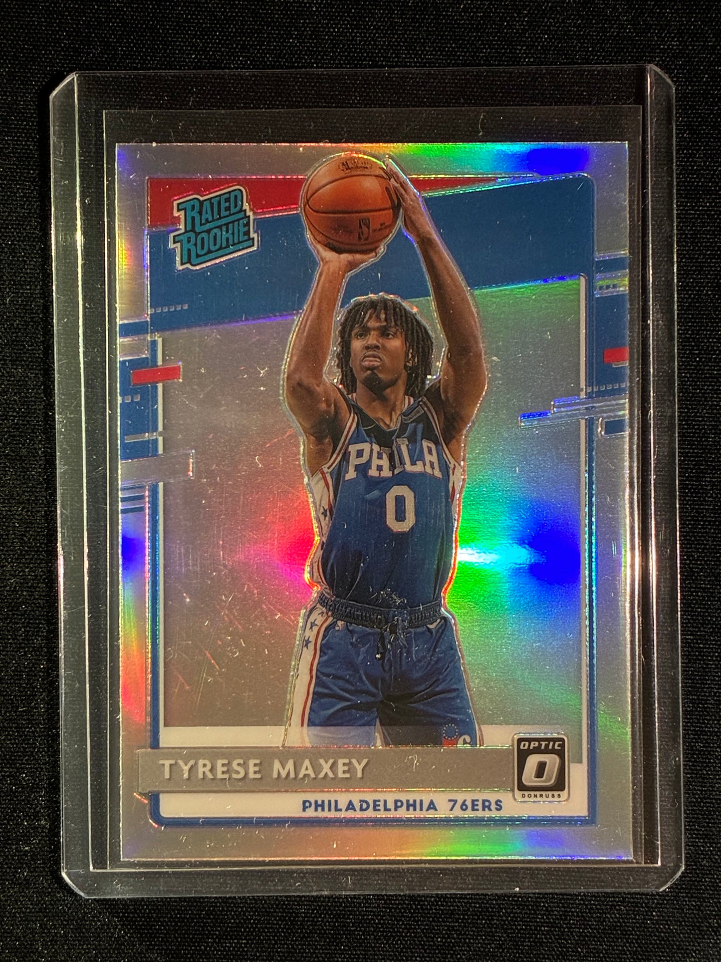 2020-21 Donruss Optic TYRESE MAXEY Rated Rookie Holo Silver Prizm #171