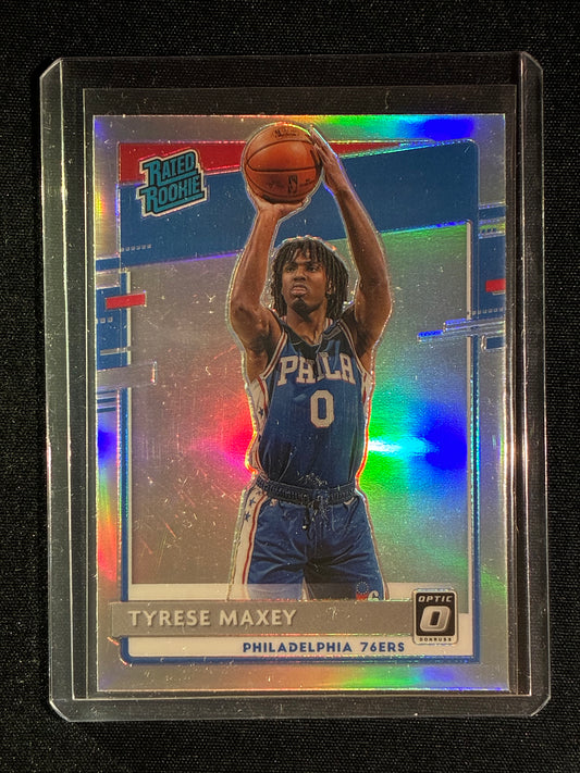 2020-21 Donruss Optic TYRESE MAXEY Rated Rookie Holo Silver Prizm #171