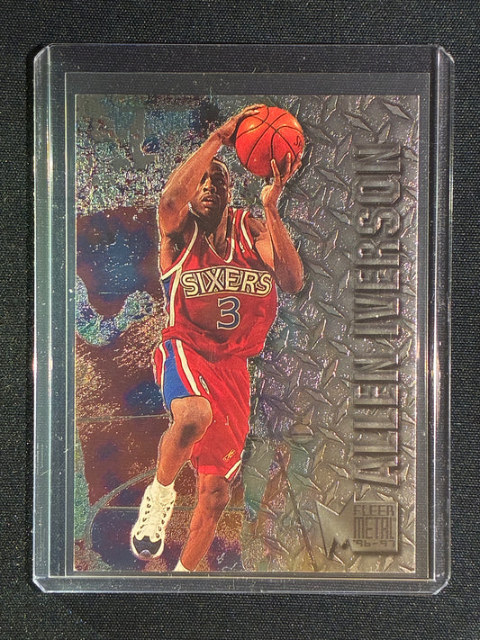 1996-97 Fleer Metal ALLEN IVERSON Rookie Base #201