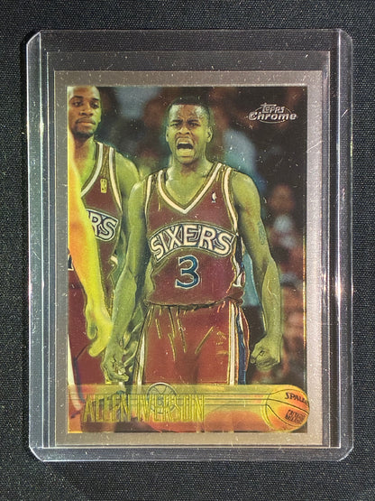 1996-97 Topps Chrome ALLEN IVERSON Rookie Base #171