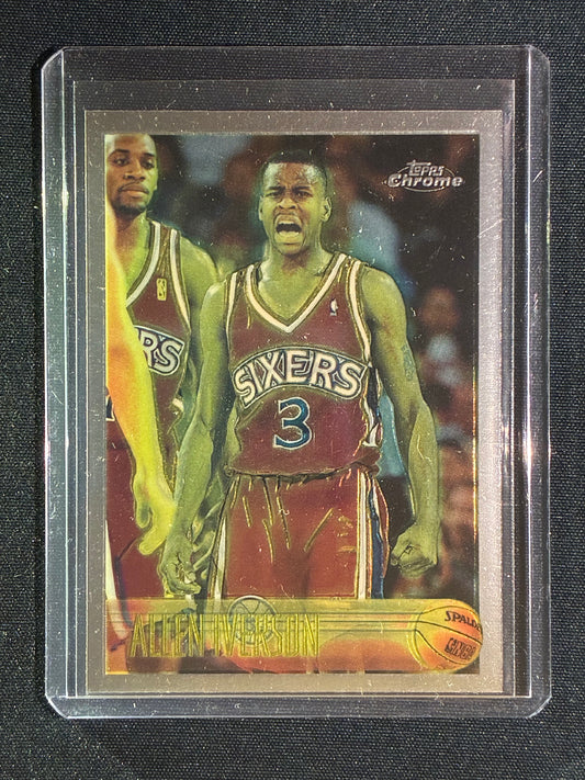 1996-97 Topps Chrome ALLEN IVERSON Rookie Base #171
