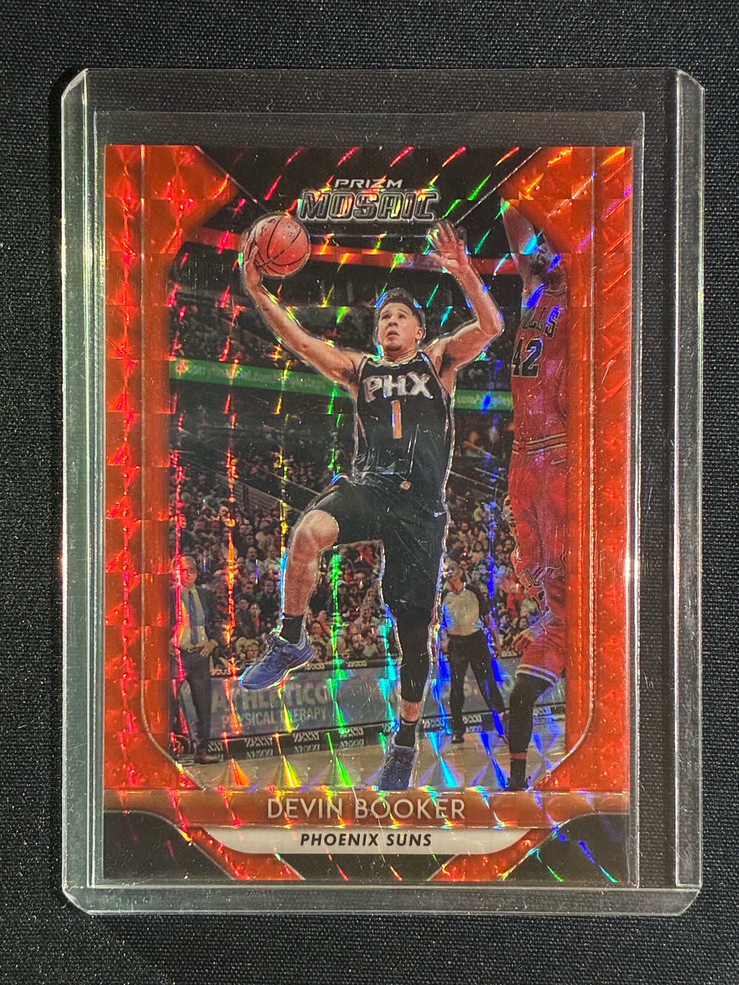 2018-19 Prizm Mosaic DEVIN BOOKER Orange Mosaic 63/99 #23