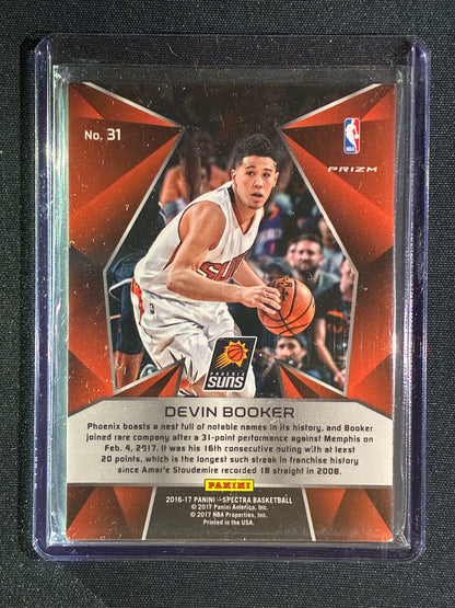 2016-17 Spectra DEVIN BOOKER Base Silver Prizm #31