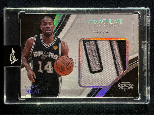 2016-17 Immaculate GARY NEAL Special Event Materials Platinum 1/1 2013 NBA Finals