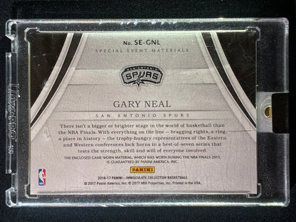 2016-17 Immaculate GARY NEAL Special Event Materials Platinum 1/1 2013 NBA Finals