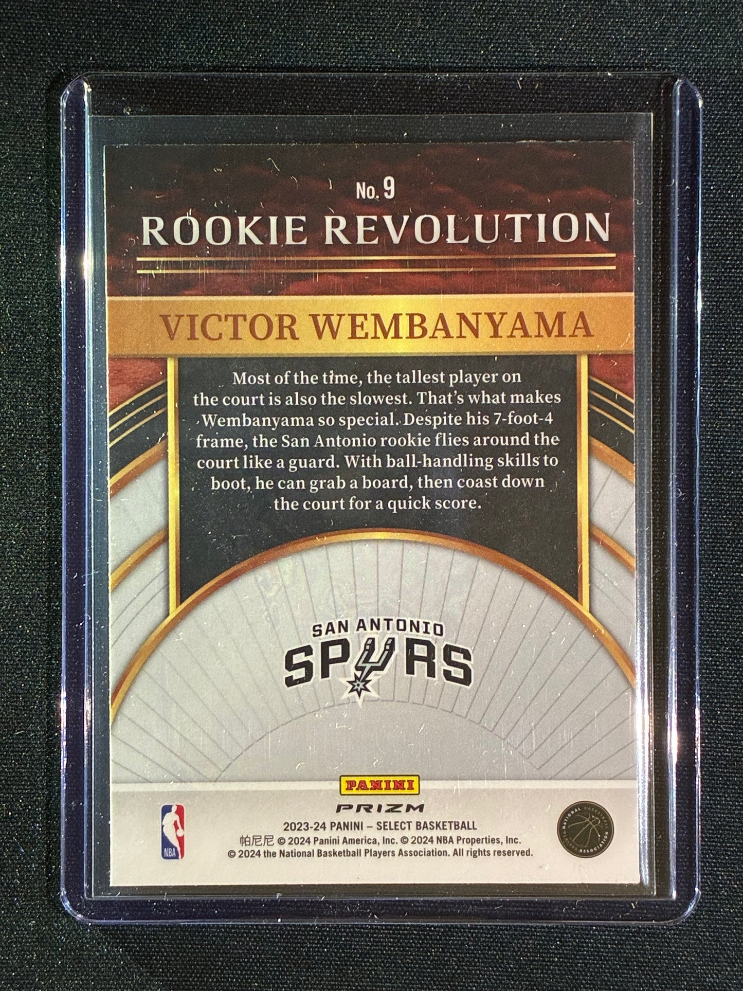 2023-24 Select VICTOR WEMBANYAMA Rookie Revolution Green Prizm #9