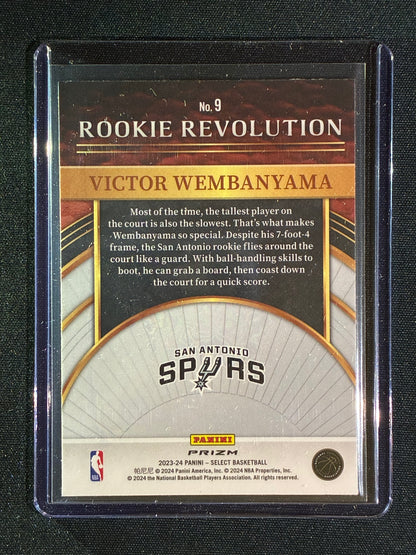 2023-24 Select VICTOR WEMBANYAMA Rookie Revolution Green Prizm #9