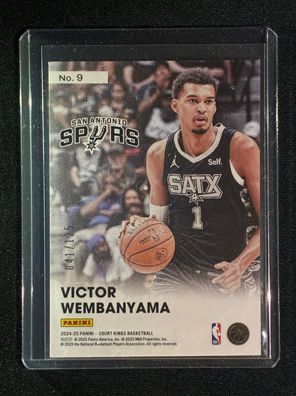 2024-25 Court Kings VICTOR WEMBANYAMA Double Exposure Silver 41/125 #9