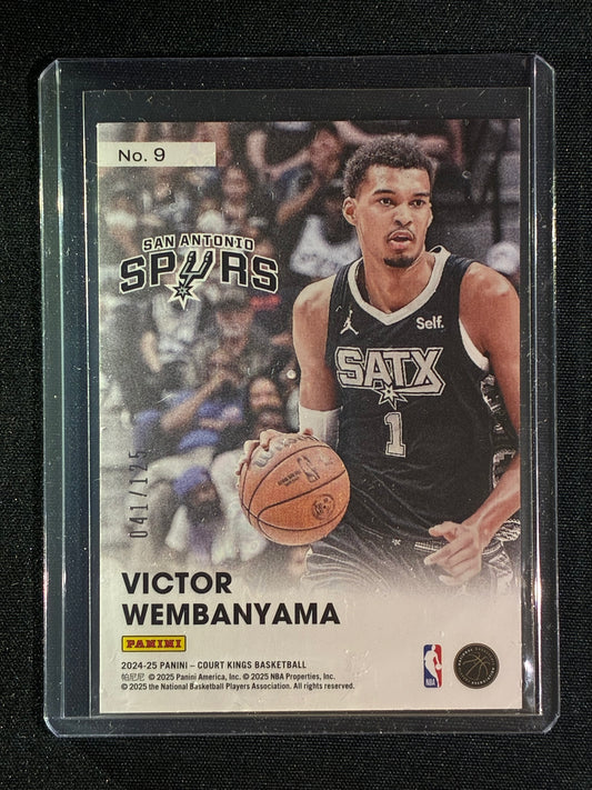 2024-25 Court Kings VICTOR WEMBANYAMA Double Exposure Silver 41/125 #9