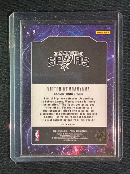 2024-25 Prizm VICTOR WEMBANYAMA Deep Space Silver #2