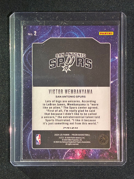 2024-25 Prizm VICTOR WEMBANYAMA Deep Space Silver #2