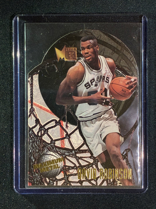 1995-96 Fleer Metal DAVID ROBINSON Maximum Metal Die-Cut #10