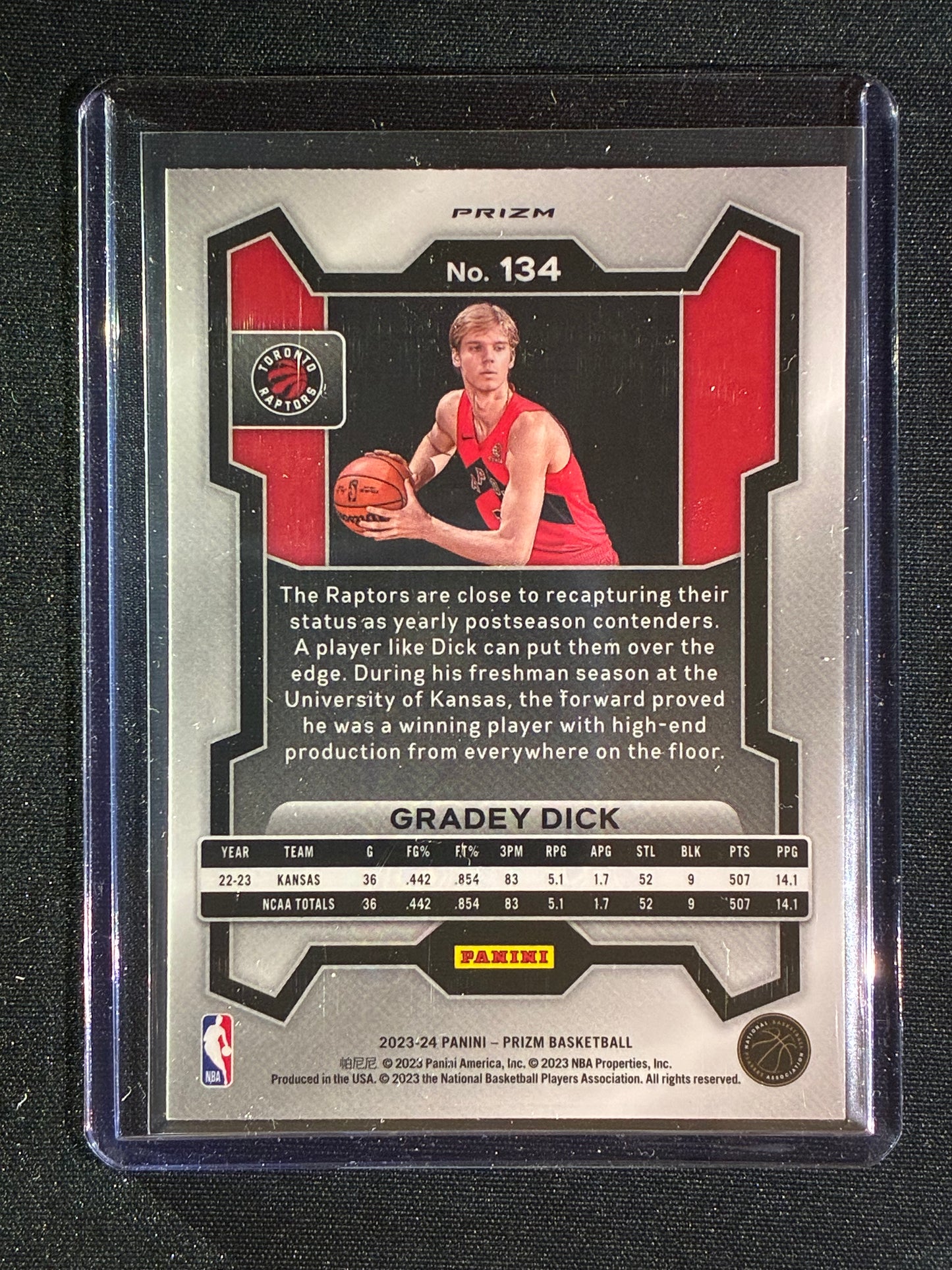 2023-24 Prizm GRADEY DICK Rookie Red Cracked Ice #134