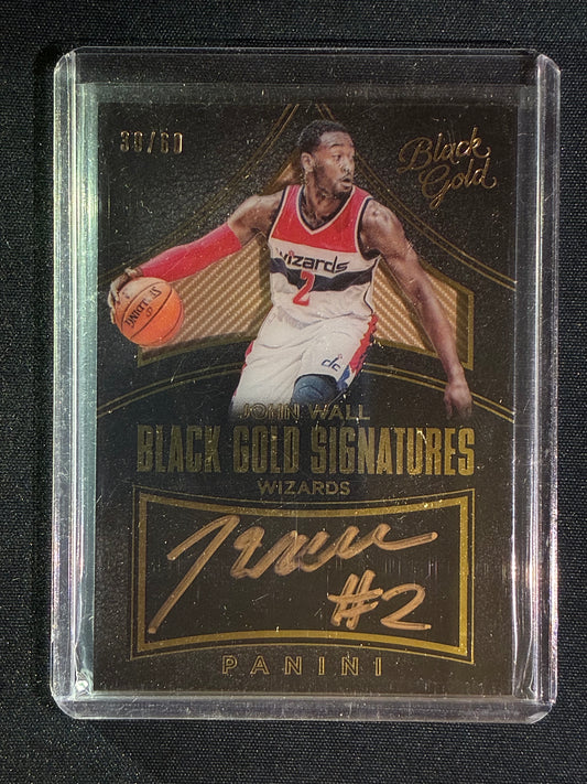 2015-16 Black Gold JOHN WALL Signatures Auto Gold 30/60 #JWL