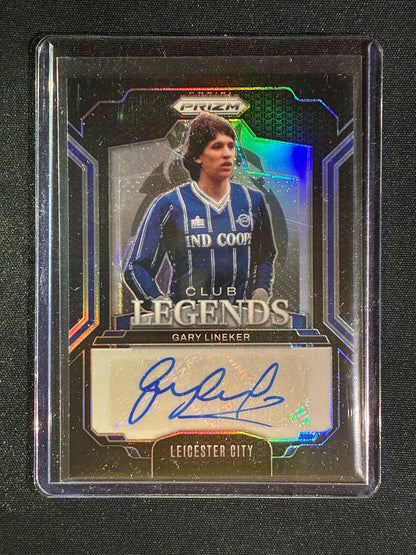 2024-25 Prizm EPL GARY LINEKER Club Legends Prizm Auto Black 1/1 #GL Leicester City