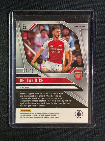 2024-25 Prizm EPL DECLAN RICE Breakaway Gold Prizm Disco 4/10 #22