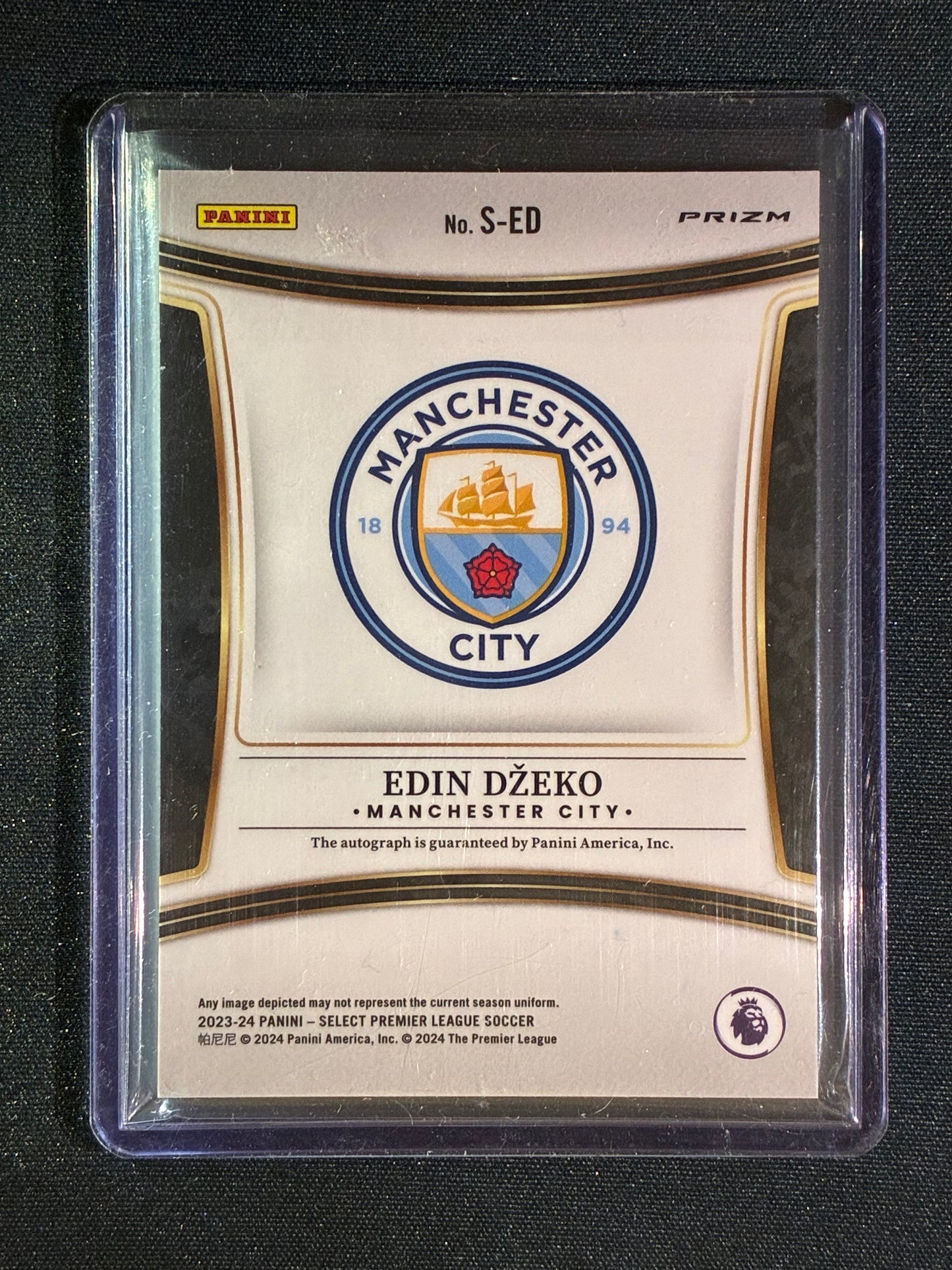 2023-24 Select EPL EDIN DZEKO Signatures Auto Blue Pulsar #ED