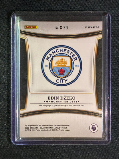 2023-24 Select EPL EDIN DZEKO Signatures Auto Blue Pulsar #ED