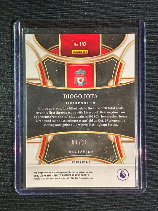 2023-24 Select EPL DIOGO JOTA Mezzanine Gold Mojo 1/10 #152