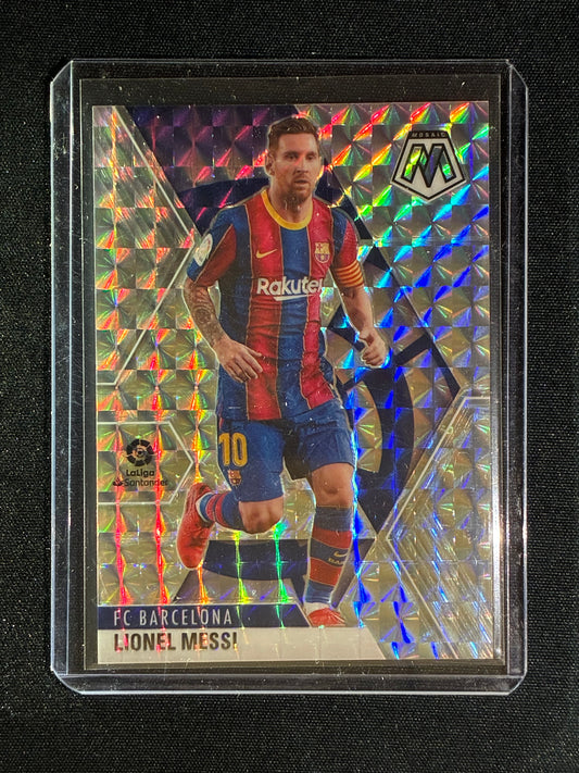 2020-21 Mosaic LaLiga LIONEL MESSI Mosaic Silver Prizm #57