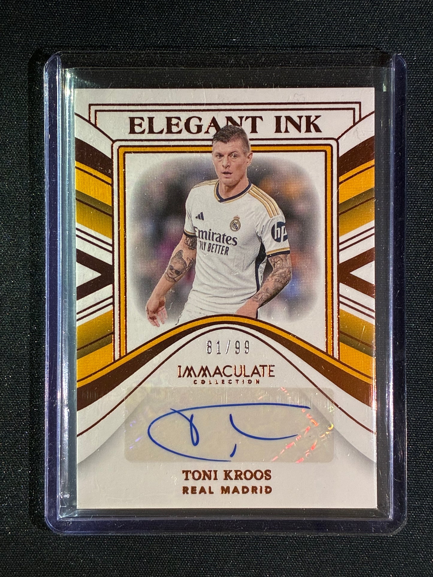 2023-24 Immaculate TONI KROOS Elegant Ink Auto Bronze 81/99 #TK