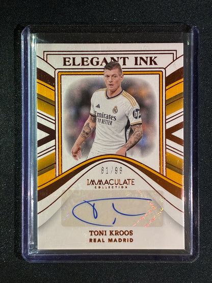 2023-24 Immaculate TONI KROOS Elegant Ink Auto Bronze 81/99 #TK
