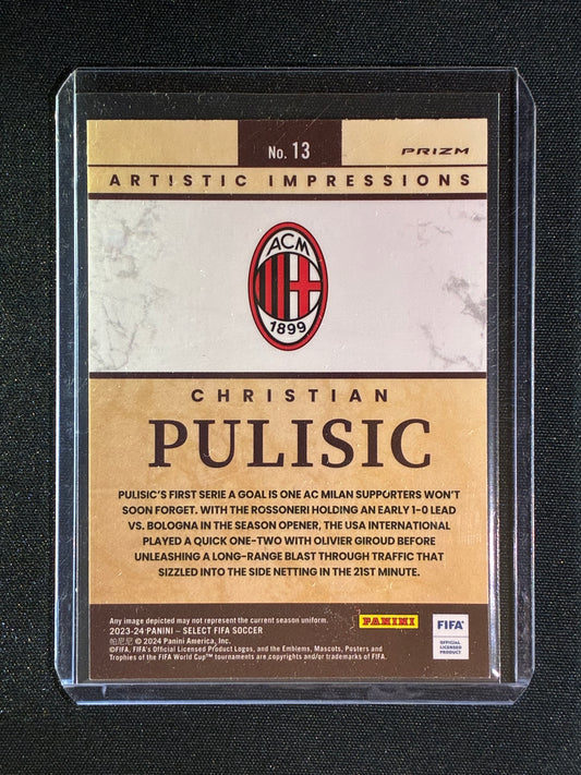 2023-24 Select FIFA CHRISTIAN PULISIC Artistic Impressions Prizm Silver #13 SSP