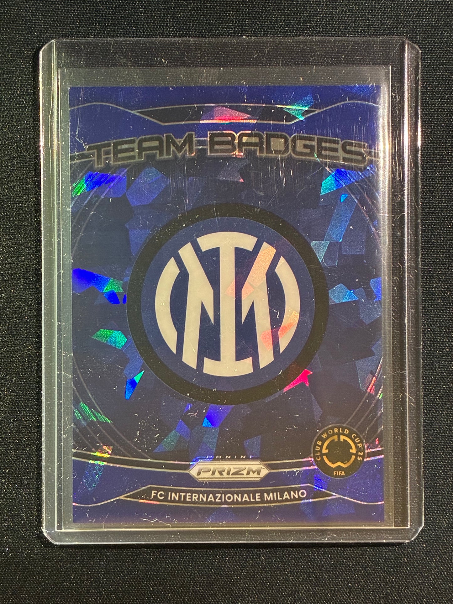 2025 Prizm Club World Cup FC INTERNAZIONALE MILANO Team Badges Logo Blue Ice 17/99 #8