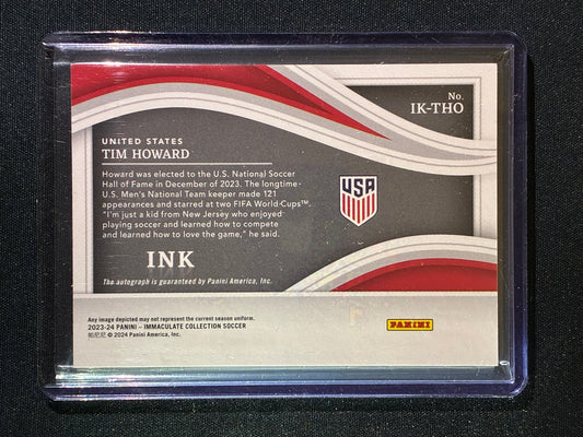 2023-24 Immaculate TIM HOWARD Ink Auto Silver 5/15 #THO