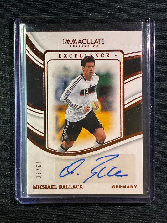2023-24 Immaculate MICHAEL BALLACK Excellence Auto Bronze 12/20 #MB