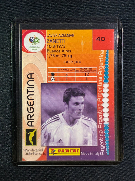 2006 Panini FIFA World Cup JAVIER ADELMAR ZANETTI Base #40