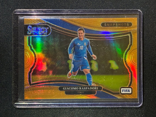 2024-25 Select FIFA GIACOMO RASPADORI Snapshots Gold Prizm 7/10 #9