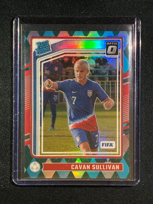 2023-24 Donruss CAVAN SULLIVAN Rated Rookie Optic Argyle Prizm #184