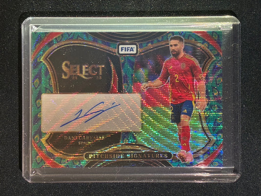 2024-25 Select FIFA DANI CARVAJAL Pitchside Signatures Auto Peacock SSP #DC