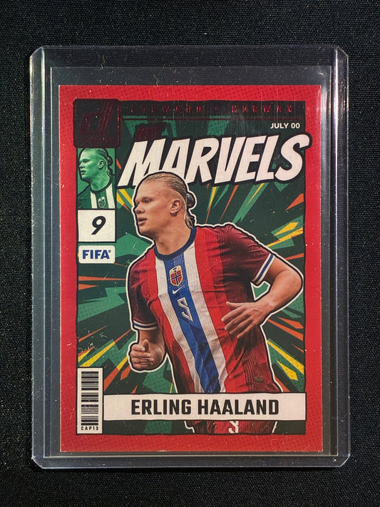 2023-24 Donruss ERLING HAALAND Net Marvels Red #23