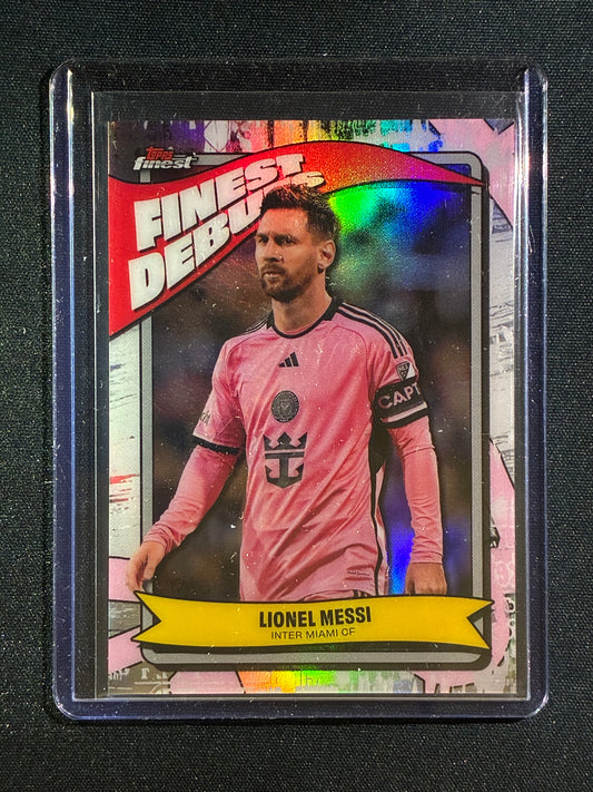 2024-25 Topps Finest MLS LIONEL MESSI Finest Debuts Refractor #1