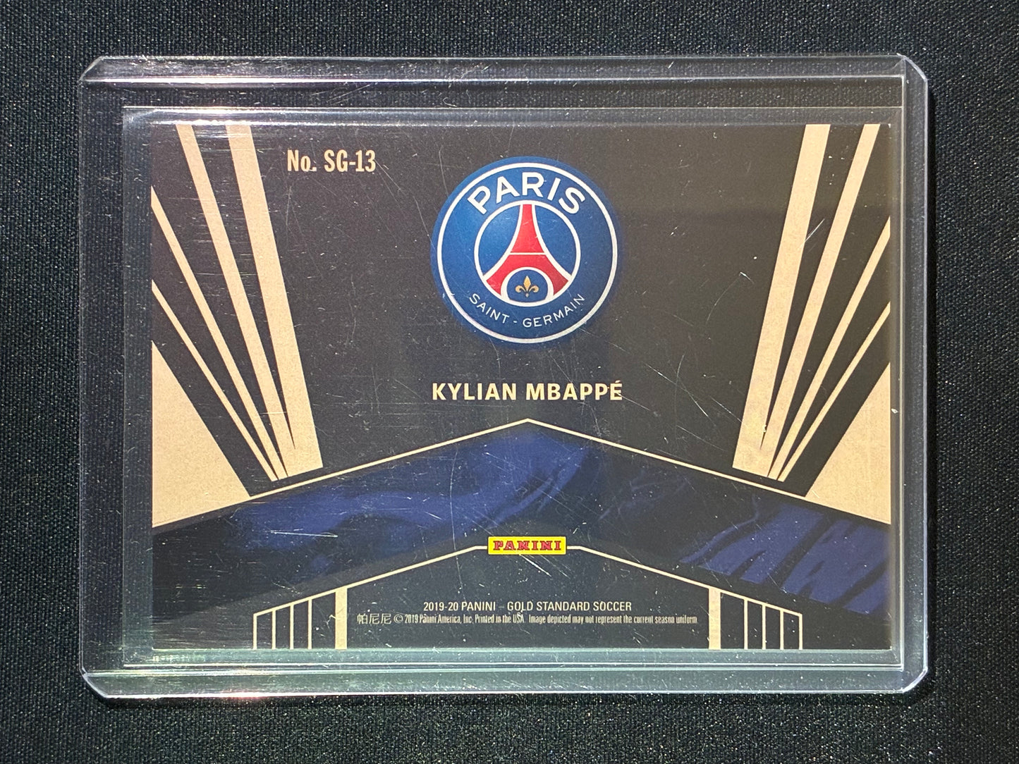 2019-20 Gold Standard KYLIAN MBAPPE Solid Gold 7/149 #13