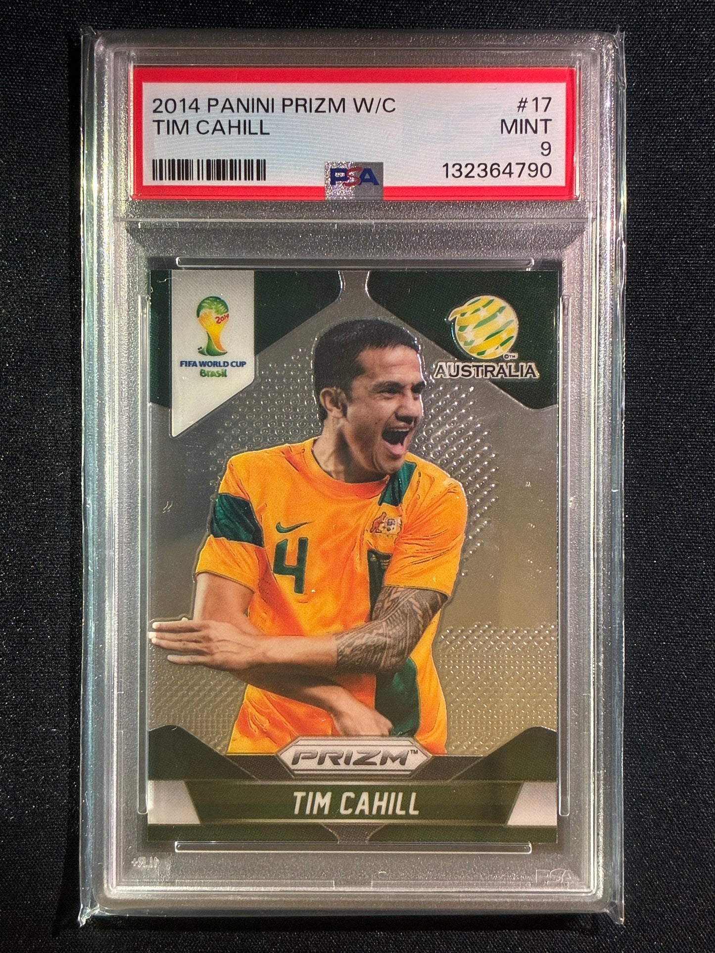 2014 Prizm FIFA World Cup TIM CAHILL Base #17 PSA 9 (790)