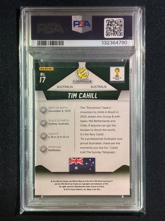 2014 Prizm FIFA World Cup TIM CAHILL Base #17 PSA 9 (790)